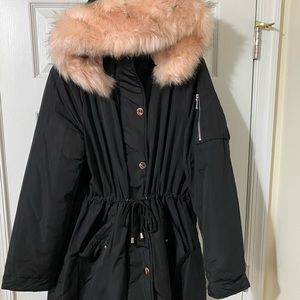 Beautiful Winter Coat!! BRAND NEW Never Worn, detachable Hood, Pretty Plush Pink